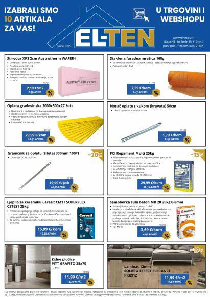 Katalog: EL-TEN 16.10. - 22.10.2025.