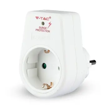 Strujni adapter sa Šuko utičnicom i prenaponskom zaštitom 16A/3680W