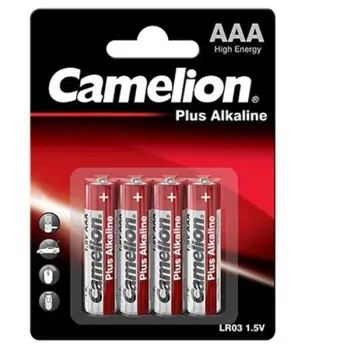 BATERIJA ALKALNA 1,5V AAA BLISTER 4KOM CAMELION 