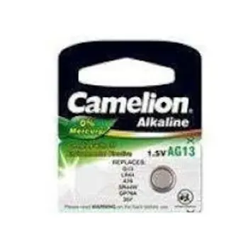 BATERIJA ALKALNA 1,5V AG13 LR44 BEZ ŽIVE CAMELION