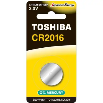 Baterija gumbasta litijska CR2016 3V, 1 kom - TOSHIBA