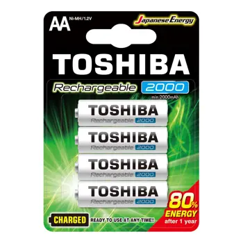 Baterija punjiva AA 2000 mAh TOSHIBA