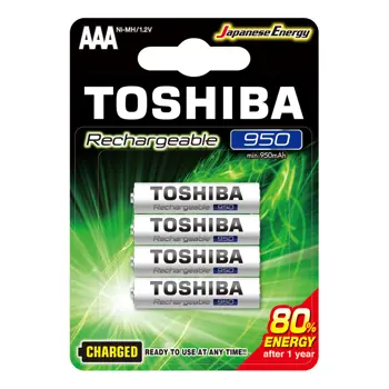 Baterija punjiva AAA 950 mAh TOSHIBA