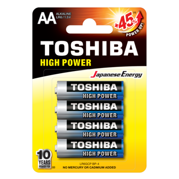 Baterija alkalna TOSHIBA HIGH POWER AA