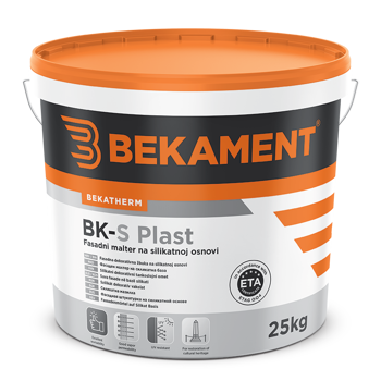 BEKAMENT BK-S Plast Bijela (25 kg) - Silikatna završna fasadna žbuka