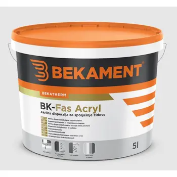 BEKAMENT FASADNA BOJA FAS ACRYL BIJELI 5L  