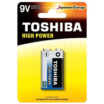 Blok baterija 9V (6F22) High Power, 1 kom - TOSHIBA