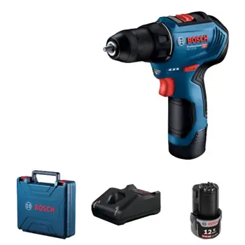 BOSCH AKU. BUŠILICA GSR 12V-30 2X2Ah KOVČEG,  BRZI PUNJAČ