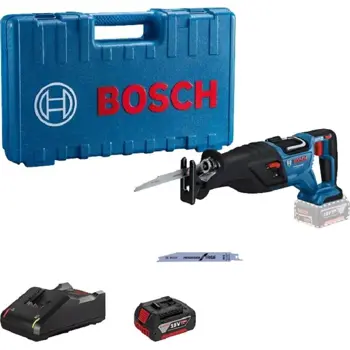 BOSCH AKU SABLJASTA PILA GSA 185LI PROFESSIONAL 1X5AH, BRZI PUNJAČ, KOVČEG