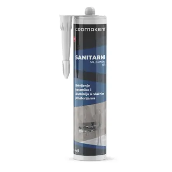 CROMASIL SANITARNI SILIKONSKI KIT BIJELI 280ML 