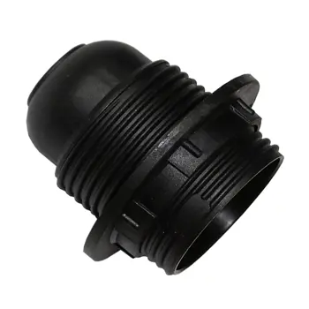 Grlo E27 s prstenom crno B440