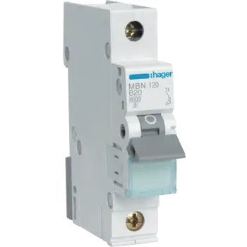 HAGER automatski osigurač 1P B-20 A (MB120A)