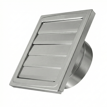 Ventilacijska rešetka fi110 (150x150 mm) s gravitacijskom klapnom, fasadna, ANKO