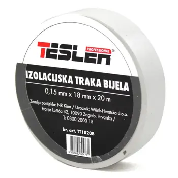 Izolir traka bijela 0,15 x 15mm x 20m TESLER