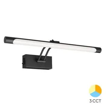 Kupaonska rasvjeta 8W 400x175 mm crna s prekidačem