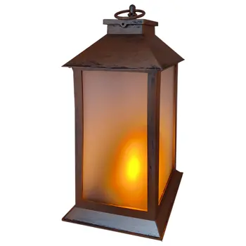 LED LANTERNA+LED SVIJEĆA BAKRENA BOJA HD-121L