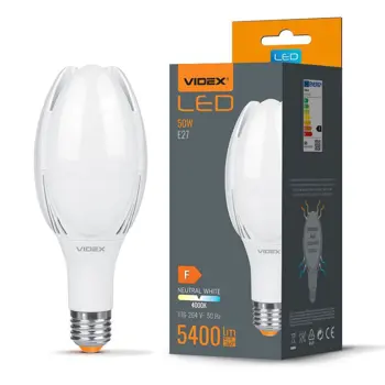 LED Žarulja 50W E27 4000K 5400lm High Power (A108) VIDEX