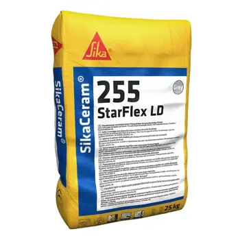 LJEPILO ZA KERAMIKU SIKACERAM 255 STARFLEX C2TES1 LD SIVI 25KG