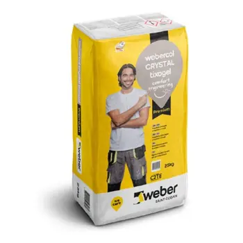 LJEPILO ZA KERAMIKU WEBER BIJELO FLEX C2T CRYSTAL TIXOGEL 25KG  