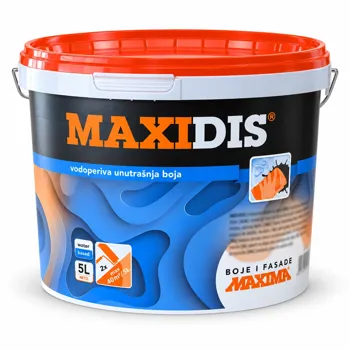 Maxima vodoperiva boja za unutarnje zidove Maxidis Baza A (5 L)