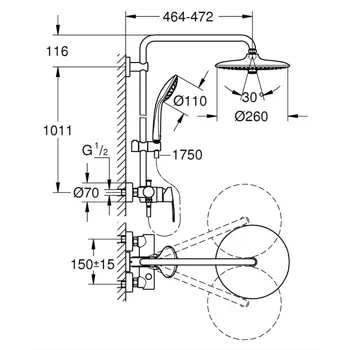 mijesalica-s-tusem-grohe-tus-set-euphoria-260-19124-77149.webp