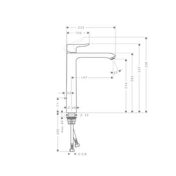 mijesalica-za-umivaonik-hansgrohe-metris-visina-izljeva-260--587-74307.webp
