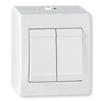 Prekidač serijski nadžbukni N/Ž IP44 10 250V bijeli