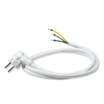 PRIKLJUČNI KABEL 3X1,5MMX2M 16A S IZOLIRANIM TULJCIMA BIJELI