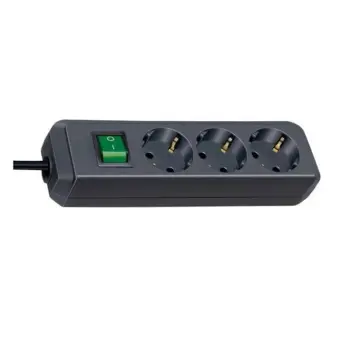 PRODUŽNI KABEL 3M S 3 UTIČNICE + PREKIDAČ BIJELI 