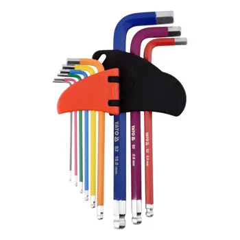 Set imbus ključeva dugih u boji s kuglom 1,5-10 mm YATO (9 kom)