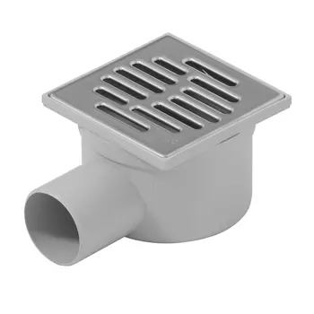 Sifon podni 105x105 mm s inox rešetkom i posudicom DAKOTA
