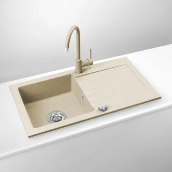 sudoper-granitni-beige-sa-mijesalicom-i-sifonom-deante-50025-84245-74215.webp