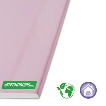 TECHNOGIPS gipsana ploča crvena (vatrootporna) 12,5x1250x2000 mm