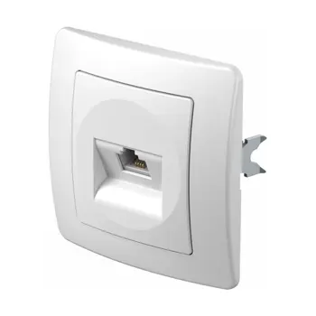 TEM utičnica telefonska RJ11 bijela PW (KE36PW-U)