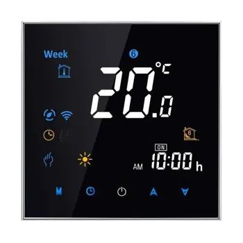 Termostat za električno podno grijanje NEOTHERM TEG Touch TSB002 (Wi-Fi), crni
