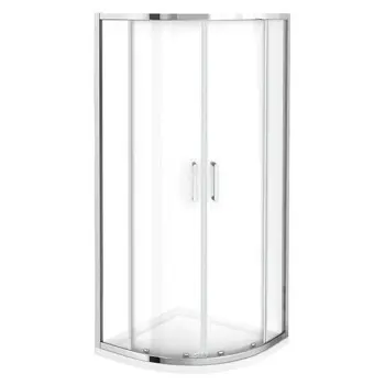 TUŠ KABINA POLUKRUŽNA 90X90X195X0,6 PROZIRNO STAKLP KROM