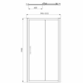 tus-vrata-klizna-100x195-voxort-pro-ns-line-prozirnokrom-32794-77300.webp