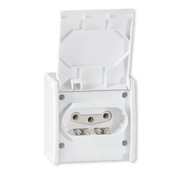 Utičnica trofazna nadžbukna N/Ž 16A IP44 440V bijela