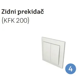 VELUX PREKIDAČ ZA DNEVNU VENTILACIJU ZA SUSTAV ZA ODIMLJAVANJE 