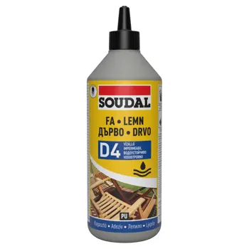 Ljepilo za drvo D4, Vodootporno poliuretansko | 250 g | SOUDAL 66A