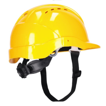 Zaštitna kaciga za rad na visini s kotačićem – Žuta / Bijela ACTIVE GEAR HD9V