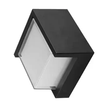 ZIDNA SVJETILJKA 15W 3000K 1450LM 160X160 IP65 KVADRATNA CRNA