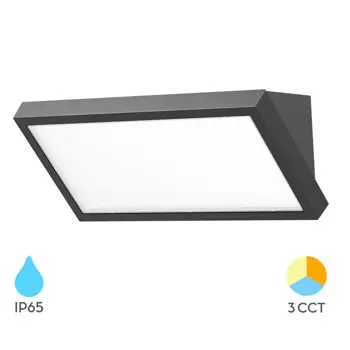 Zidna lampa 20W 3CCT 2000LM IP65 crna Napoli