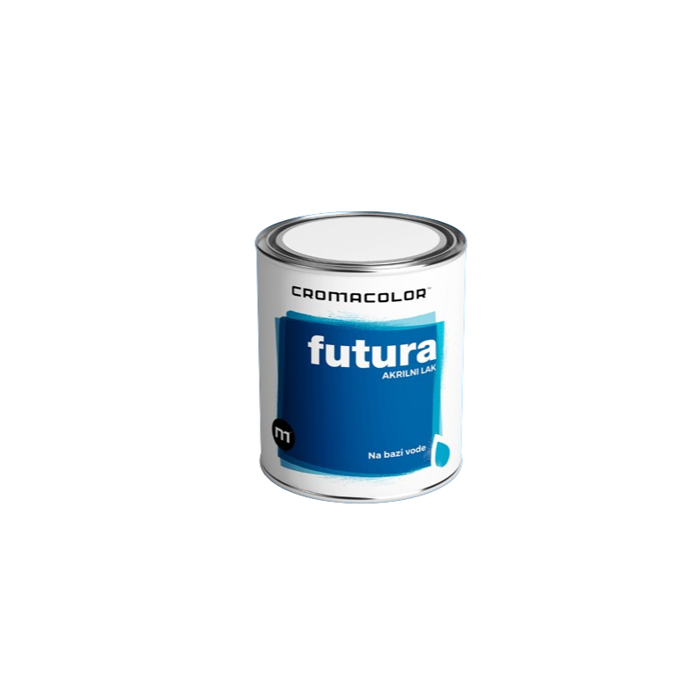 Akrilni lak na bazi vode (Eko) - Crni mat, FUTURA, 750 ml