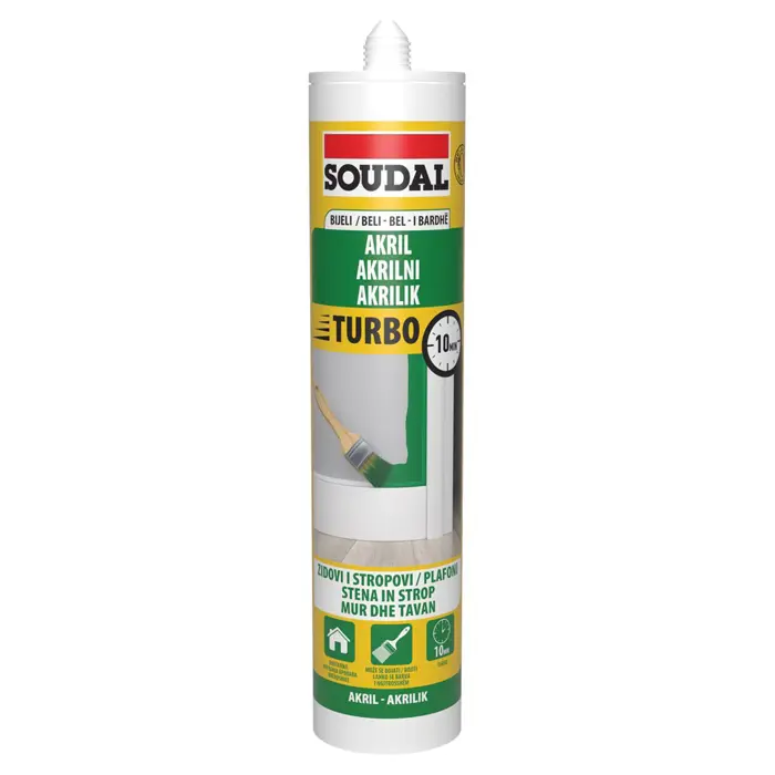 Akrilno brtvilo Turbo Express 280 ml SOUDAL