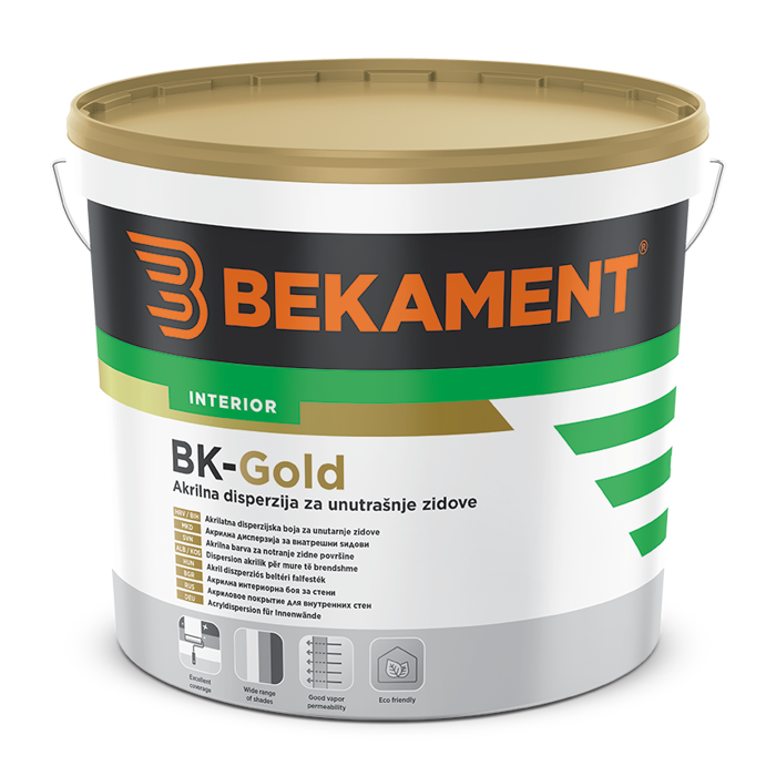 BEKAMENT BK-POL GOLD 5 L premium boja za unutarnje zidove – Baza 200