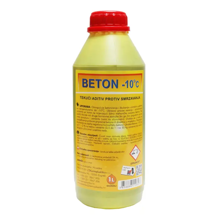 Beton -10 1L - Aditiv za betoniranje pri niskim temperaturama