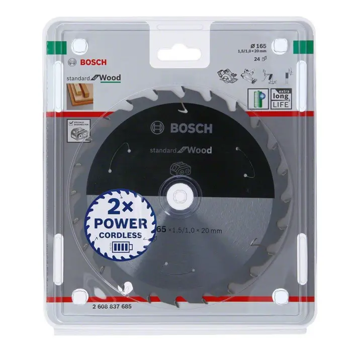 BOSCH PRO list kružne pile za drvo 165x1.5x20 mm (AKU)
