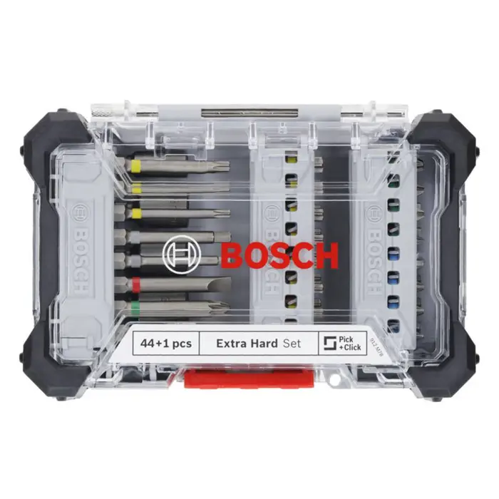 BOSCH set bitova odvijača, 44+1, ekstra tvrdi (s ručnim odvijačem)