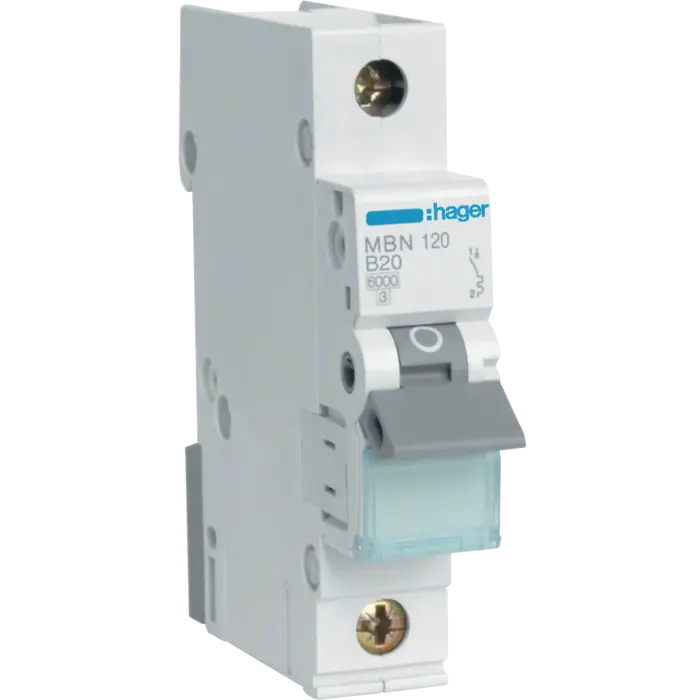 HAGER automatski osigurač 1P B-20 A (MB120A)